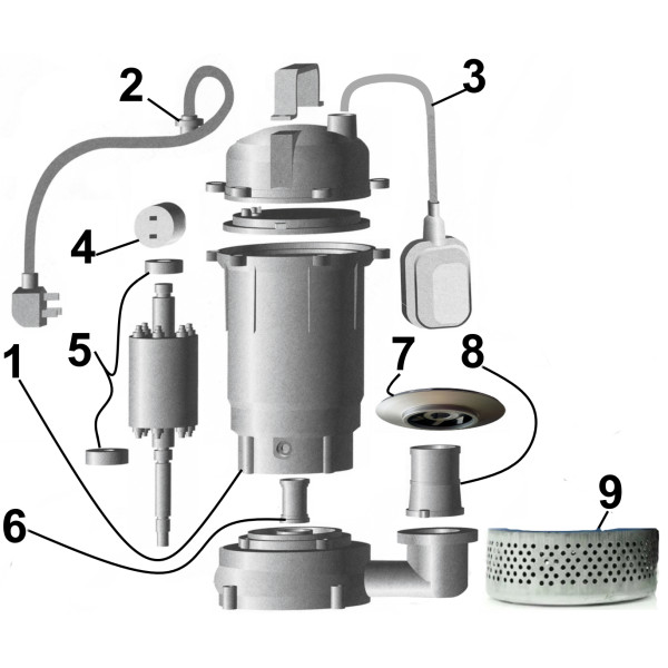 Насос дренажний VOLKS pumpe QDX6-12 1,1кВт