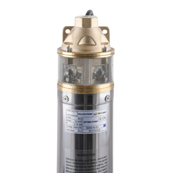 Насос свердловинний вихровий OPTIMA 4SKm100 PRIME 0.75кВт + кабель 20м+пульт