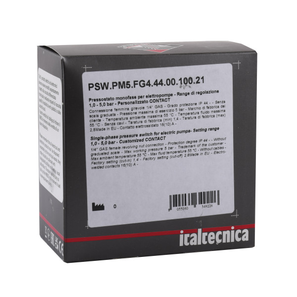 Реле тиску Italtecnica  PM-5 G  (PM5G14)