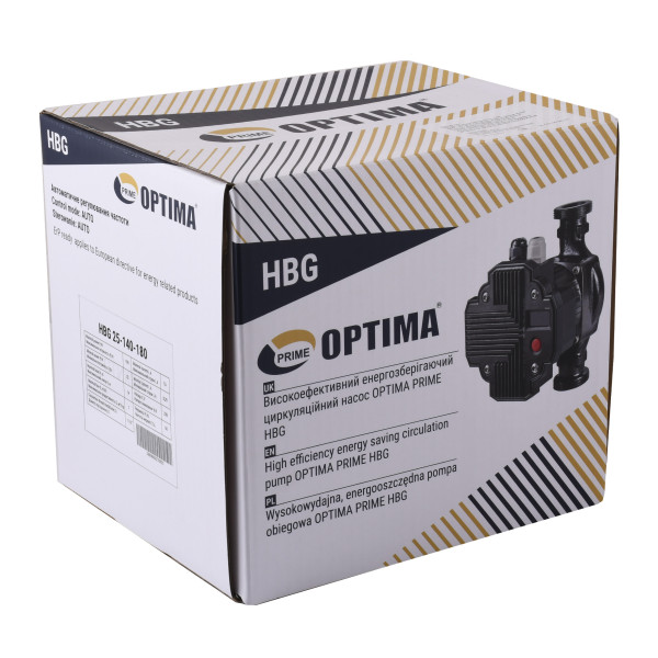 Насос циркуляційний енергоощадний  Optima PRIME HBG 25-140AUTO 180мм