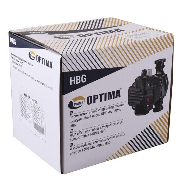 Насос циркуляційний енергоощадний  Optima PRIME HBG 32-110AUTO 180мм