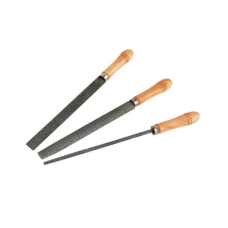 Набір Напильник Рашпіль 3шт з дерев'яною ручкою 200 мм