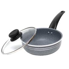 Сотейник "мармурова крихта із кришкою 16х6,5см