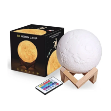 Місяць білий Світильник настільний дитячий 3D Moon Light Lamp 15 см LY-168(48) (36)