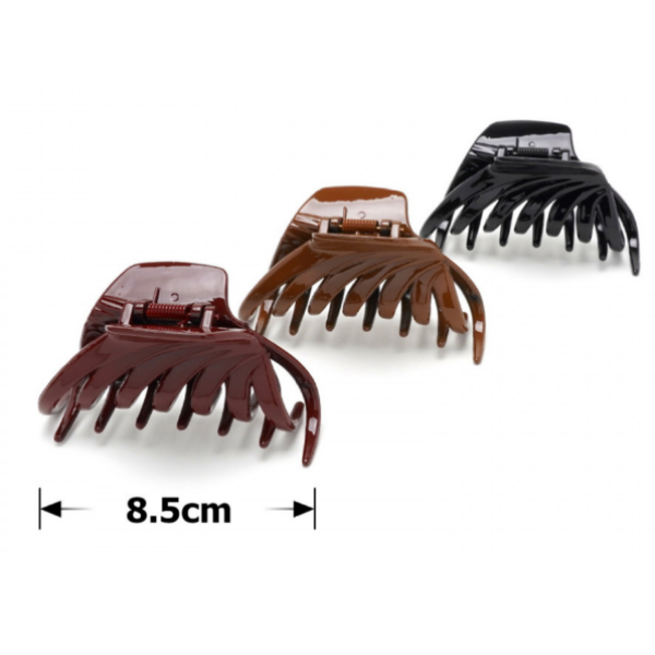 Заколка-краб 16-23582 мат/глянець 8,5см