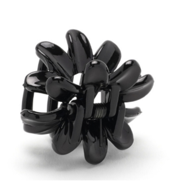 Заколка-краб глянцевий чорний 3209/3217