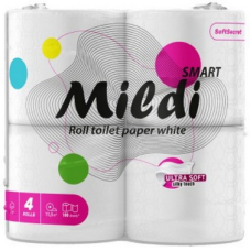 Папір туалетний "Mildi Smart" целюл 2 шар.(4 шт)