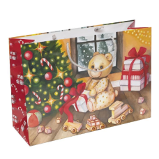 Пакет великий "Новорічний" горизонтальний 46*32*15см