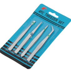 Набір Пінцетів для декору 4шт блістер