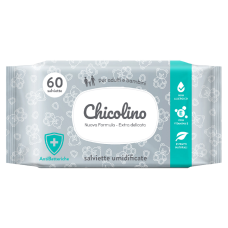 Серветки вологі CHICOLINO для дорослих та дітей Антибактеріальні 60 шт