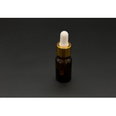 Скляні пляшечки в бурштиновому склі.з піпеткою 25х60мм 10мл