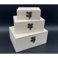 Скринька для декупажу з замком і петлями M