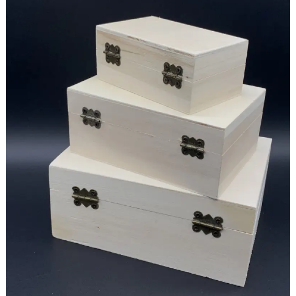 Скринька для декупажу з замком і петлями M