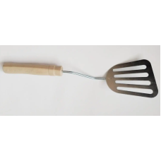 Лопатка кухонна металева з дерев'яною ручкою