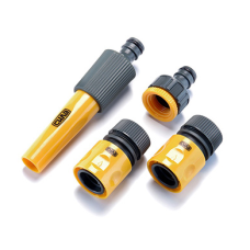 Набір: насадка-розпилювач, конектори для шланга 1/2'', адаптер 1/2'' + 3/4''  (СИЛА)
