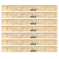 Лінійка 30см дерев'яна "Геометрія"