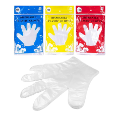 Рукавички одноразові поліетиленові 100шт Х4-05 (50пар)