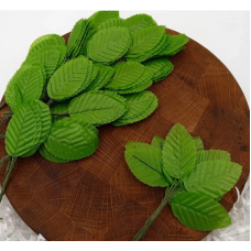 Декоративні Листочки на дроті 3шт