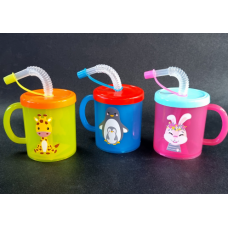 Склянка дитяча з трубочкою 0.26 л