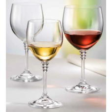 Набір келихів для вина 240мл (по 6шт) «Bohemia Crystal» Olivia