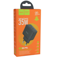 Мережевий Зарядний Пристрій Hoco N29 Triumph PD+QC3.0 35W (Чорний)