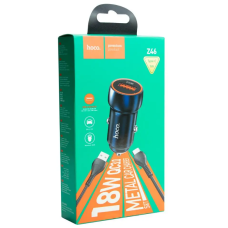 Автомобільний Зарядний Пристрій Hoco Z46 QC3.0 18W Type C (Сапфірово-синій)