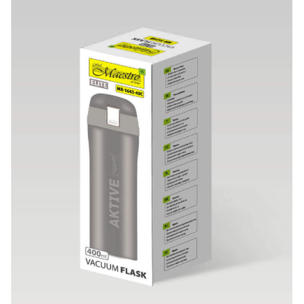 Термос 0,4л Maestro MR-1643-40C-NEW