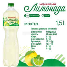 Моршинська Лимонад Мохіто 1.5 ПЕТ 6 пл