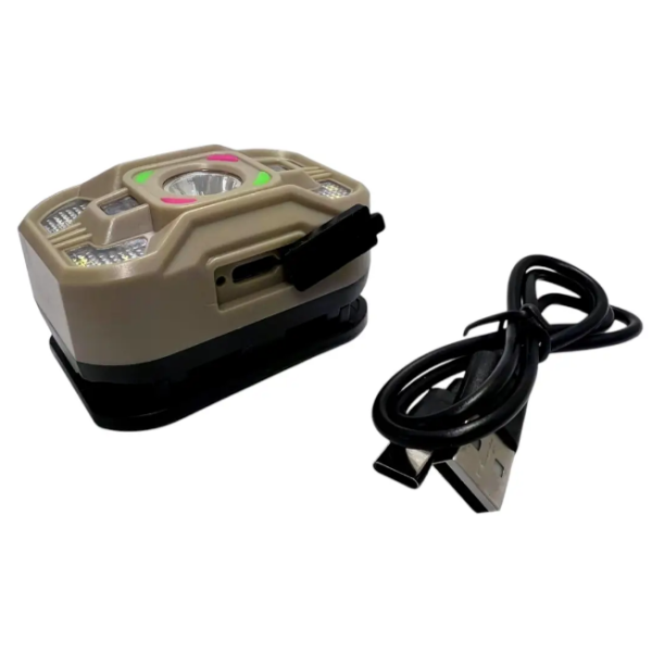 Ліхтар налобний Type-C із сенсорним датчиком Bailong T127 (240) 6425