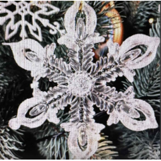 Сніжинка Скляна №0375