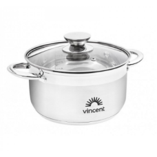 VC-3184-16 Каструля 1,9л "Vincent" з корозійностійкої сталі з кришкою