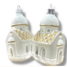 Скляна іграшка Церква 1019
