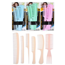 Набір гребінців 6 шт Fashion, блістер 25*12см X1-128 (97447)