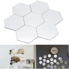 Дзеркальні Елементи Для декору, наклейка настінна 80*70*40 18768-2 (1000)