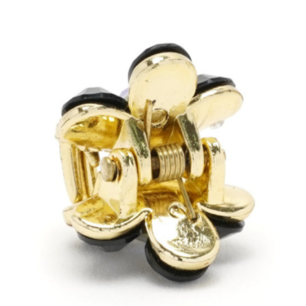 Заколка-краб у формі квітки зі стразами 11125