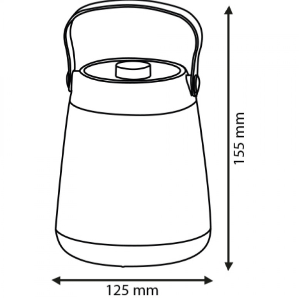 Ліхтар LED 15W VERON IP20 160-550Lm 220V голубий HOROZ