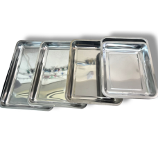 Піднос металевий прямокутний (32*27*4)см