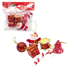 Набір новорічних підвісних прикрас 6шт 23F054