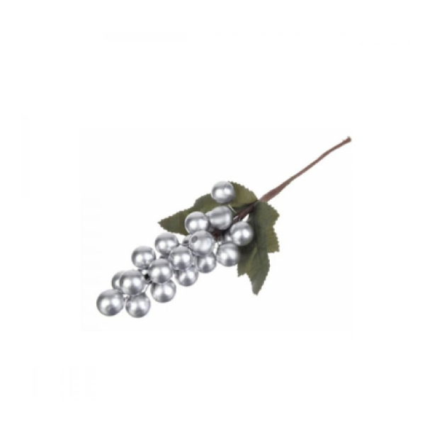 Гілка декоративна червона/сіра18 см