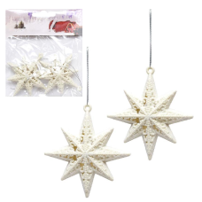 Набір ялинкових прикрас 2шт "Зірочки" 9*9см