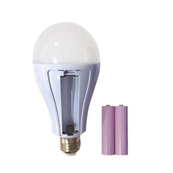 Лампа діодна акумуляторна E27 20Вт 2ак. 18650 арт 8442