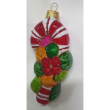 Скляна іграшка 1199 Новорічна паличка