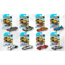 Машинка на листі металева 8см №324-227