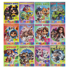 Розмальовка А4 18 картинок МІКС "Jumbi"