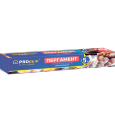 Пергамент для випікання 5 м білий СИЛІКОН, без втулки PROdom (49)