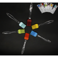 Пензлик силікон мал. з прозор. ручк. 17*3