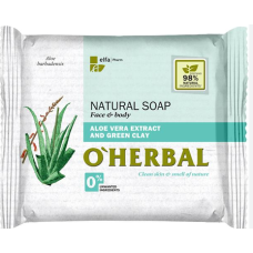 Мило O'Herbal 100г Алоэ Вера/Зеленая глина