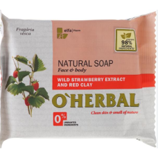 Мило O'Herbal 100г Лісова суниця/Червона глина