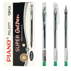 Ручка гелева PIANO PG-2177 зелена