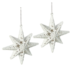 Набір ялинкових прикрас 2шт "Зірка" 12*12см HL222248